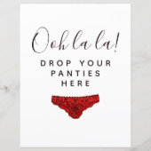 BUDGET Laat Je Broekje Hier Bruidsborrel Bord (Voorkant)