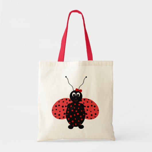 Budget Ladybug Canvas tas (Voorkant)