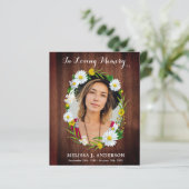 Budget Land Bloemen Sympathie Begrafenis Bedankt (Staand voorkant)