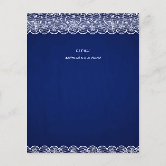 BUDGET Landelijk BLauw Witte Kanten Boerderij Brui (Achterkant)