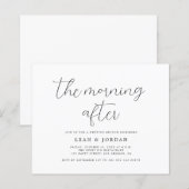 Budget Landelijk De Ochtend Na Trouw Uitnodiging (Voorkant / Achterkant)