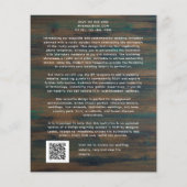 BUDGET Landelijk houten gesneden harten foto (Achterkant)