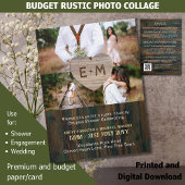 BUDGET Landelijk houten gesneden harten foto