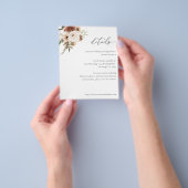 Budget Landelijk Neutraal Boho Bloemdetails S2 Flyer (Hand)