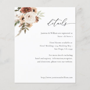 Budget Landelijk Neutraal Boho Bloemdetails S2 Flyer