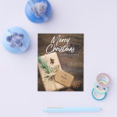 Budget Landelijk Rendier Prettig Kerstfeest Flyer (Enkel)