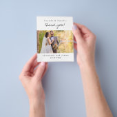 BUDGET Landelijk Script Bedankt Trouwfoto Flyer (Hand)