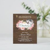 BUDGET Landelijke Bos Doop Uitnodiging Doopfeest (Staand voorkant)