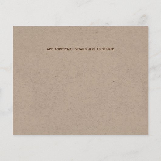 Budget Landelijke Foto Collage Save The Dates (Achterkant)