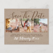 Budget Landelijke Foto Collage Save The Dates (Voorkant)