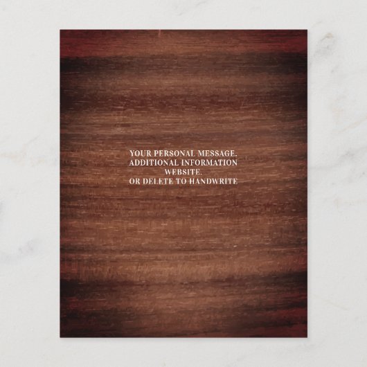 Budget Landelijke Fotocollage Huwelijksaankondigin (Achterkant)