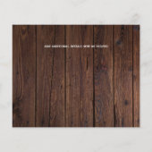 Budget Landelijke Fotocollage Save The Dates Hout (Achterkant)