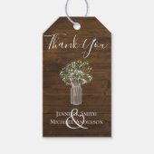 Budget Landelijke Gipsyflower Steenhouwerspot Trou Cadeaulabel (Voorkant)