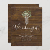 Budget Landelijke Gypsophila Muurvaas Bruiloft (Voorkant / Achterkant)