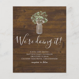 Budget Landelijke Gypsophila Muurvaas Bruiloft