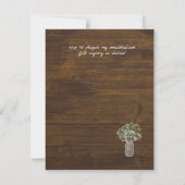 Budget Landelijke Gypsophila Steenhouwen Trouwfees (Achterkant)