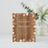 Budget Landelijke Herfst Huwelijksuitnodiging (Staand voorkant)