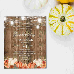 Budget Landelijke Houten Bloem Thanksgiving Pot Lu