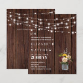 Budget Landelijke Houten Burgundy Gele Trouw Uitno (Voorkant / Achterkant)