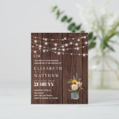 Budget Landelijke Houten Burgundy Gele Trouw Uitno (Staand voorkant)