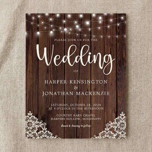 Budget Landelijke Houten Kant String Lichten Bruil