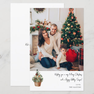 Budget Landelijke Kerstboom V Notitie Foto MED