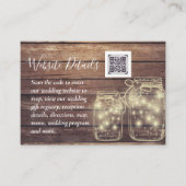 BUDGET Landelijke Metselwerk Lampen Hout TROUWEN Informatiekaartje (Voorkant)