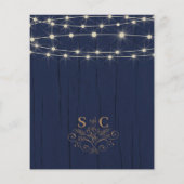 Budget Landelijke Navy Blauwe Slingerlichten Bruil (Achterkant)
