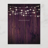 BUDGET Landelijke paarse bloemen oranje trouw uitn (Achterkant)