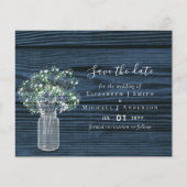 Budget Landelijke Save Date Kaarten met Babys Brea (Voorkant)