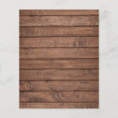 Budget Landelijke Slingerlichtjes Huwelijksuitnodi (Achterkant)