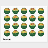 Budget Landelijke Zomer Zonnebloemen Bloem Bruilof Ronde Sticker (Vel)