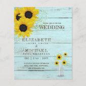 BUDGET Landelijke Zonnebloem Baby's Adem Trouw Uit (Voorkant)