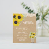 BUDGET Landelijke Zonnebloem Baby's Adem Trouw Uit (Staand voorkant)