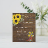 BUDGET Landelijke Zonnebloem Baby's Adem Trouw Uit (Staand voorkant)