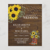 BUDGET Landelijke Zonnebloem Baby's Adem Trouw Uit (Voorkant)