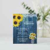 BUDGET Landelijke Zonnebloem Baby's Adem Trouw Uit (Staand voorkant)