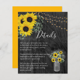 BUDGET Landelijke Zonnebloem Bruiloft Details Bijl