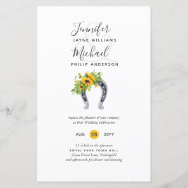 BUDGET Landelijke Zonnebloem Hoefijzer Schuur Trou