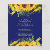 BUDGET Landelijke Zonnebloem Thema Trouw Uitnodigi (Voorkant)