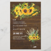 Budget Landelijke Zonnebloemen Baby's Adem Krijtst (Voorkant)