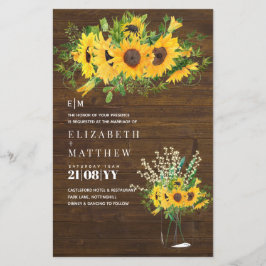 Budget Landelijke Zonnebloemen Baby's Adem Krijtst