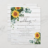 BUDGET Landelijke Zonnebloemen Eucalyptus Bladeren (Voorkant / Achterkant)