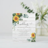 BUDGET Landelijke Zonnebloemen Eucalyptus Bladeren (Staand voorkant)