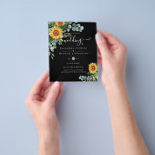 BUDGET Landelijke Zonnebloemen Eucalyptus Bladeren Flyer (Hand)