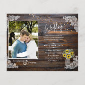 BUDGET Landelijke Zonnebloemen Foto Huwelijksuitno (Voorkant)