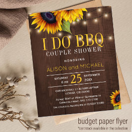 Budget landelijke zonnebloemen ik doe BBQ koppel b Flyer