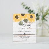 Budget Landelijke Zonnebloemen Mosgroene Bladeren  (Staand voorkant)