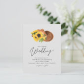 Budget Landelijke Zonnebloemen Zuidelijke Bruiloft (Staand voorkant)