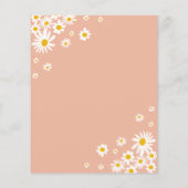 Budget Laten we Groovy Daisy Rainbow Foto Verjaard (Achterkant)